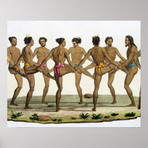 Tanz der Caroline Islanders, Teller 22 von 'Le Poster