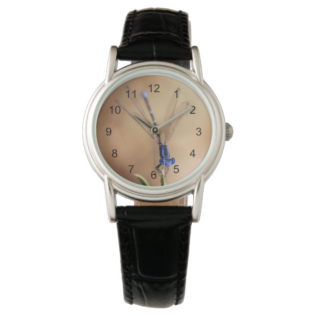 Tanz der Damselfly Armbanduhr (Vorderseite)