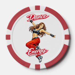 Tanz der Energie und Freiheit Pokerchips