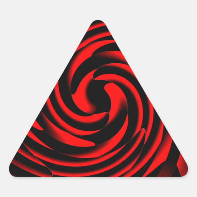 Tanz der Feuerelemente Dreieckiger Aufkleber (Vorderseite)