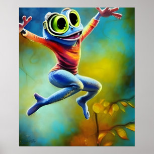 Tanz der Freude - AI Fantasy Digital Art Print Bal Poster