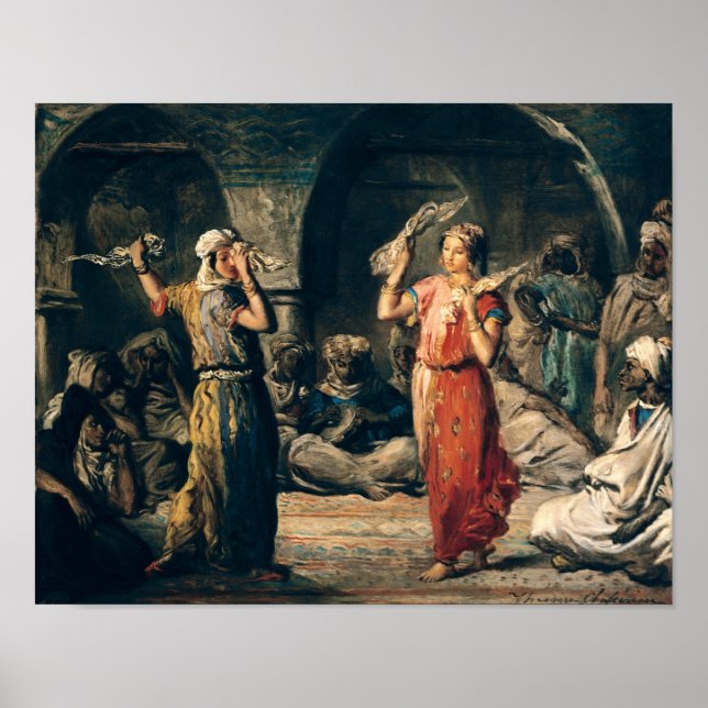 Tanz der Handkerchiefs, 1849 Poster (Vorne)