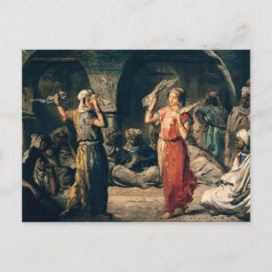 Tanz der Handkerchiefs, 1849 Postkarte
