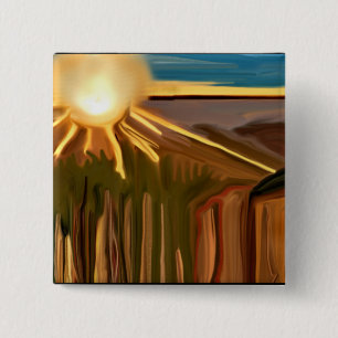 Tanz der Kakteen Abstrakte Kunst Button