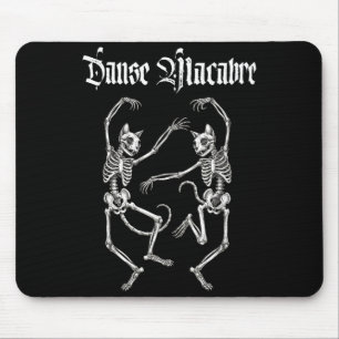 Tanz der Makabren Skelett Katzen gothische Hallowe Mousepad