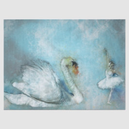 Tanz der Schwanendekoupage Seidenpapier