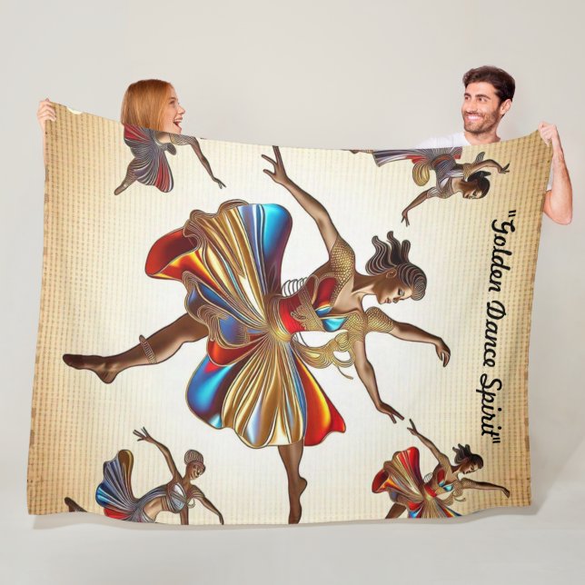 "Tanz, der Seelen inspiriert" Fleecedecke (Beispiel)