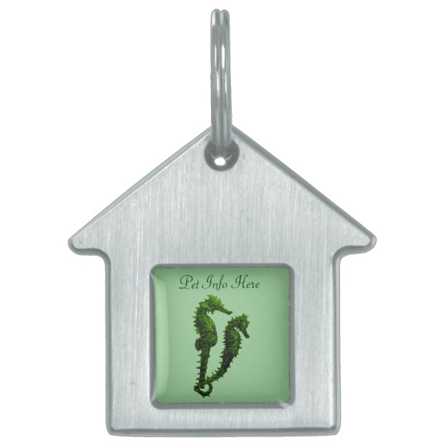 Tanz der Seepferde (grün) Tiermarke (Vorderseite)