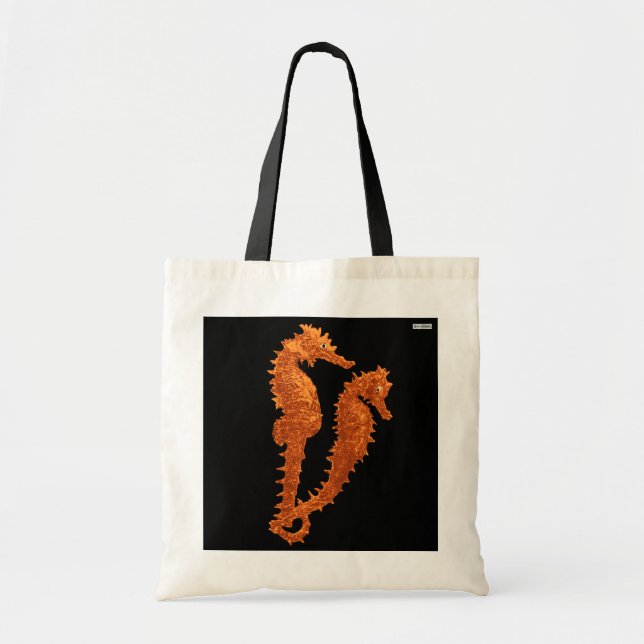 Tanz der Seepferde (Orange) Tragetasche (Vorne)