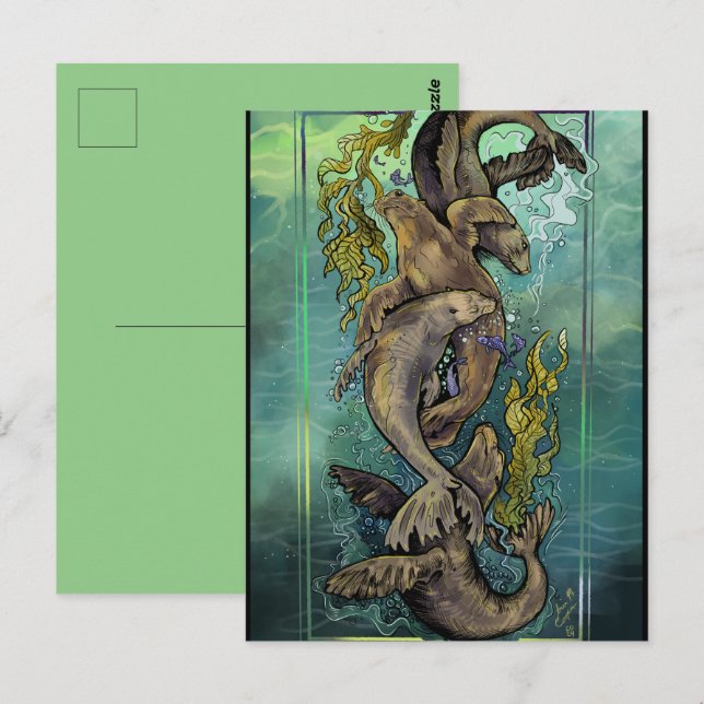 Tanz der Selkies Postkarte (Vorne/Hinten)