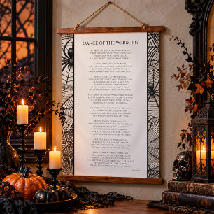 Tanz der Webgeborenen Poesie Wandteppich Mit Holzrahmen