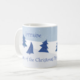 Tanz der Weihnachtsbaumen Kaffeetasse