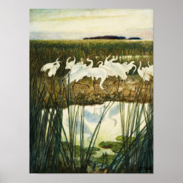 Tanz der Whooping Cranes, 1939 von N. C. Wyeth Poster