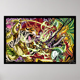 Tanz des Ascension Foto Print Poster