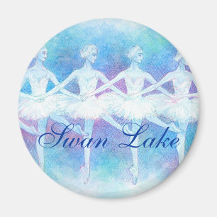 Tanz des Baby-Schwan-Magneten Magnet