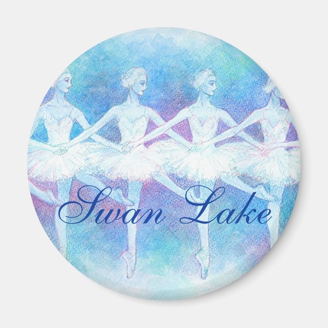 Tanz des Baby Swans Magnet (Vorne)