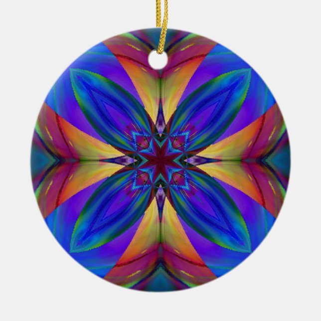 Tanz des Feuerwerks Keramikornament (Vorne)