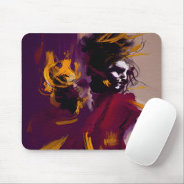 Tanz des Geistes – Expressive abstrakte Figur Mousepad