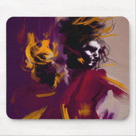 Tanz des Geistes – Expressive abstrakte Figur Mousepad