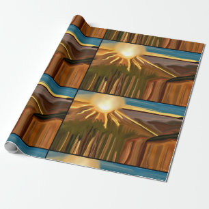 Tanz des Kakteen Geschenkpapier