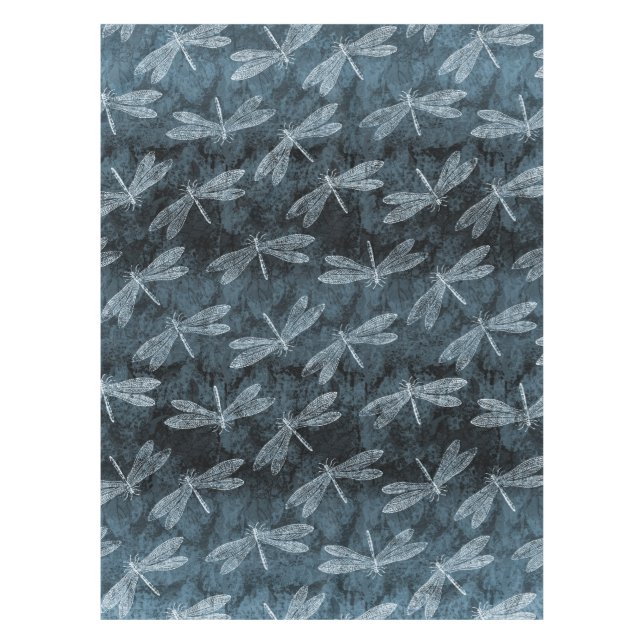 Tanz des Libellen-eleganten aquamarinen Grüns Tischdecke (Vorderseite)