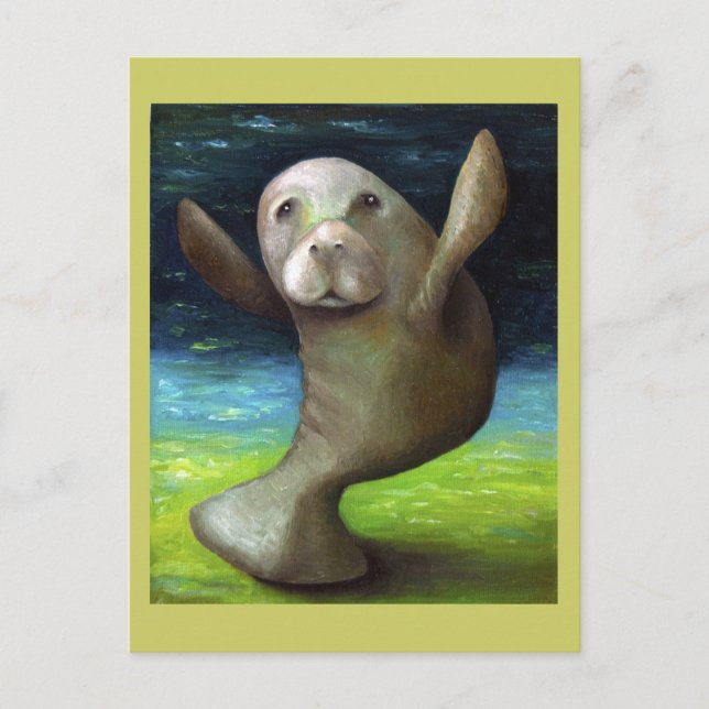 Tanz des Manatees Postkarte (Vorderseite)