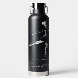 Tanz durch Leben, Pencil Ballerina Personalisiert Trinkflasche