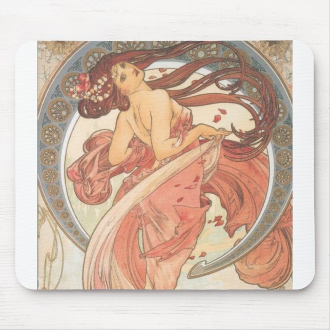 Tanz durch Mucha Mousepad (Vorne)