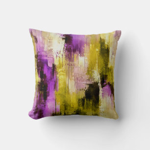 Tanz durch violetten expressiven modernen abstrakt kissen