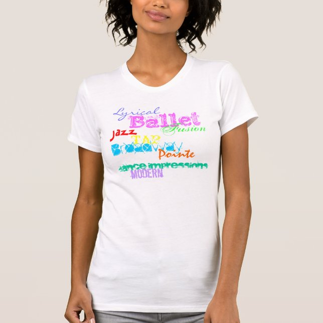 Tanz-Eindrucks-Collage T-Shirt (Vorderseite)