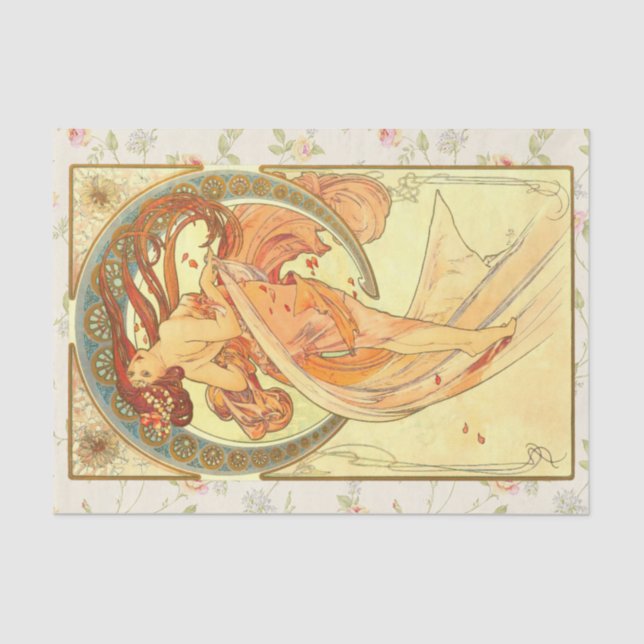 Tanz, Entfärbung Seidenpapier (Vorderseite)