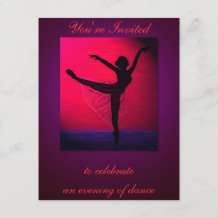 Tanz-Erwägungsgrundengewohnheitseinladung Einladung