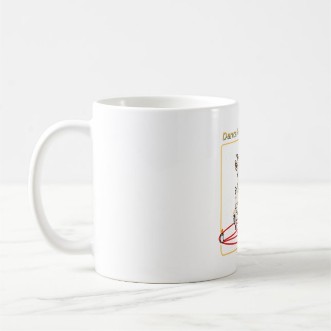 Tanz glücklich kaffeetasse (Links)