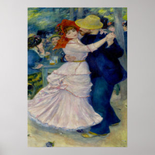 Tanz im Bougival - Pierre Auguste Renoir Poster