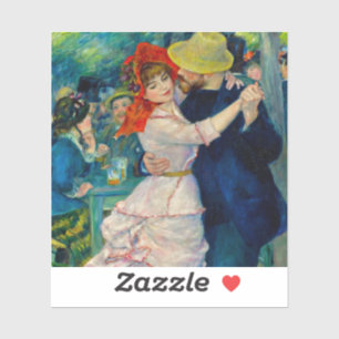 Tanz im Bougival Pierre Renoir Aufkleber