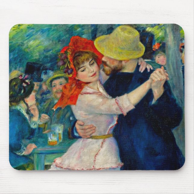 Tanz im Bougival Pierre Renoir Mousepad (Vorne)