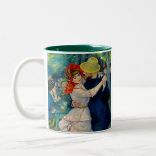 Tanz im Bougival Pierre Renoir Zweifarbige Tasse