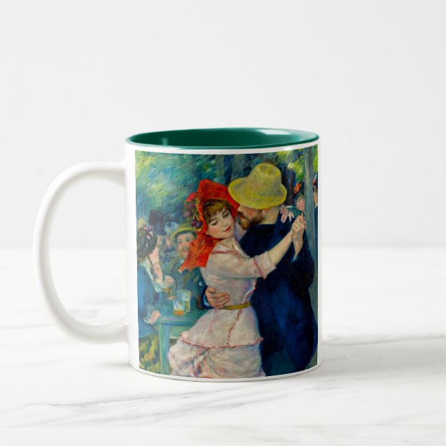 Tanz im Bougival Pierre Renoir Zweifarbige Tasse (Links)