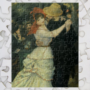 Tanz im Bougival von Pierre Renoir, Vintage Kunst Puzzle