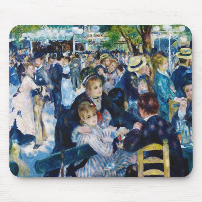 Tanz im Moulin de la Galette Auguste Renoir Mousepad (Vorne)