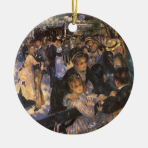 Tanz im Moulin de la Galette von Pierre Renoir Keramik Ornament