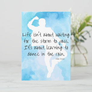 Tanz im Rain Card Graduate Vivian Greene Feiertagskarte
