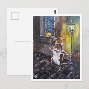 Tanz im Regen Gemälde von Alfred Fox Postkarte