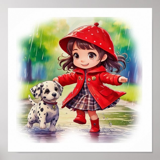 Tanz im Regen Poster (Vorne)