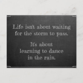 Tanz im Regen Postkarte