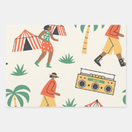 Tanz im Sommer Geschenkpapier Set