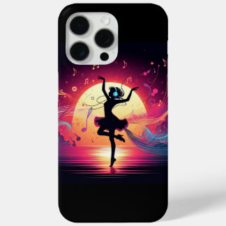 Tanz im Sonnenuntergang – Vektorkunst für Musiklie Case-Mate iPhone Hülle