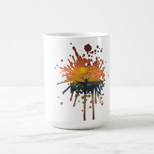 Tanz im Sonnenuntergangsglühen handgefertigtes K Kaffeetasse