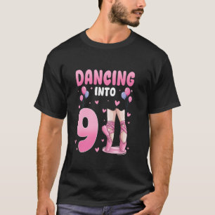Tanz in 9. Geburtstag Ballett Tanz 9 Jahre alt T-Shirt