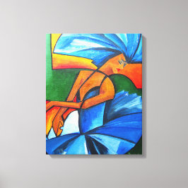 Tanz in Blau 2008 Leinwanddruck